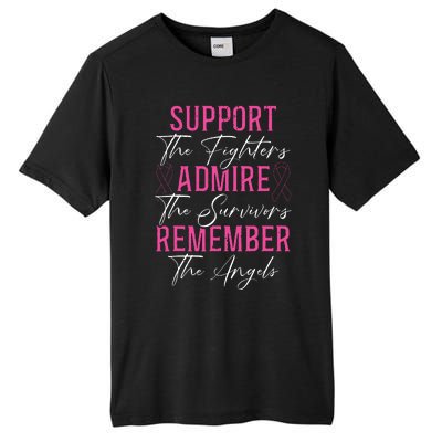 Support The Fighters Breast Cancer Awareness Month Support Tall Fusion ChromaSoft Performance T-Shirt