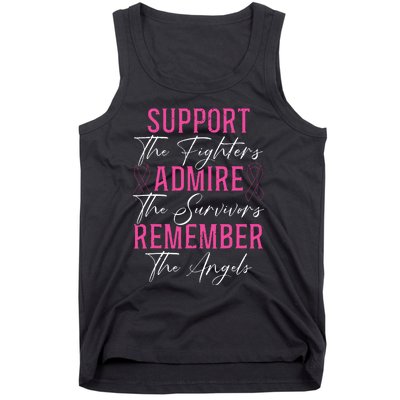 Support The Fighters Breast Cancer Awareness Month Support Tank Top