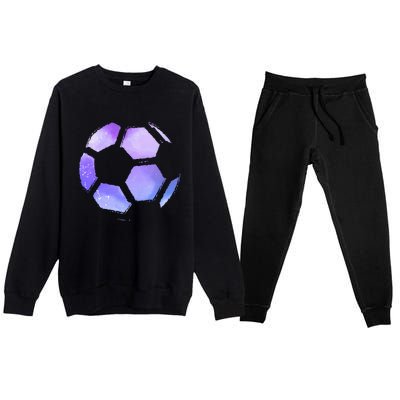 Soccer Team Fan Cool Gift Supporter Soccer Player Gift Premium Crewneck Sweatsuit Set