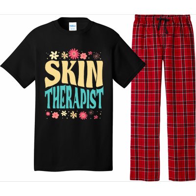 Skin Therapist Floral Outfit Skincare Specialist Beauty Pajama Set