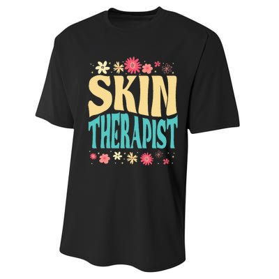 Skin Therapist Floral Outfit Skincare Specialist Beauty Performance Sprint T-Shirt