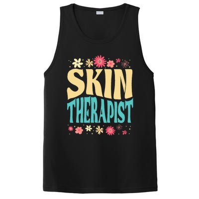 Skin Therapist Floral Outfit Skincare Specialist Beauty PosiCharge Competitor Tank