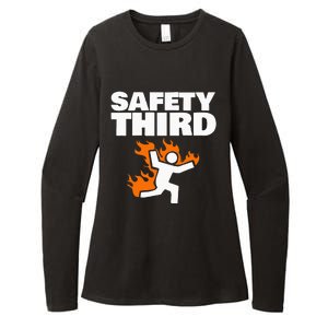 Safety Third funny Safety Third Womens CVC Long Sleeve Shirt