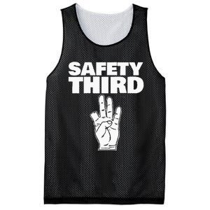 Safety Third Funny Missing Finger Safety Third Mesh Reversible Basketball Jersey Tank