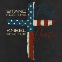 Stand The Flag And Cross Faith American Christian Great Gift Adult Drive Performance Visor