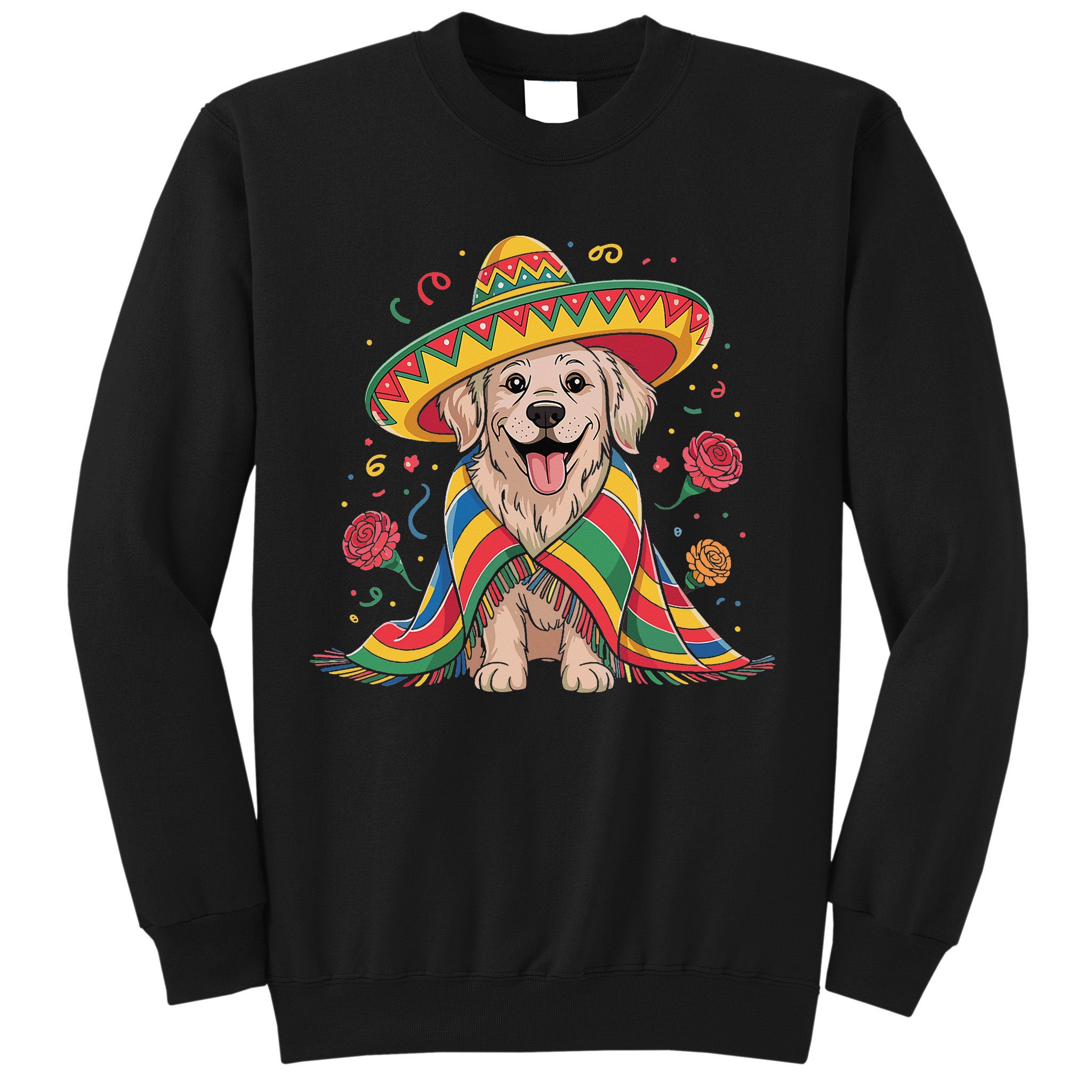 Sombrero Tacos Fiesta Pup Dog Lover Cinco De Mayo Funny Sweatshirt