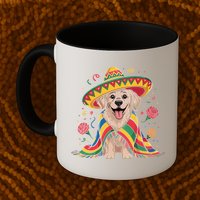 Sombrero Tacos Fiesta Pup Dog Lover Cinco De Mayo Funny Mug
