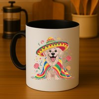Sombrero Tacos Fiesta Pup Dog Lover Cinco De Mayo Funny Mug