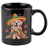 Sombrero Tacos Fiesta Pup Dog Lover Cinco De Mayo Funny 11oz C Handle Ceramic Mug