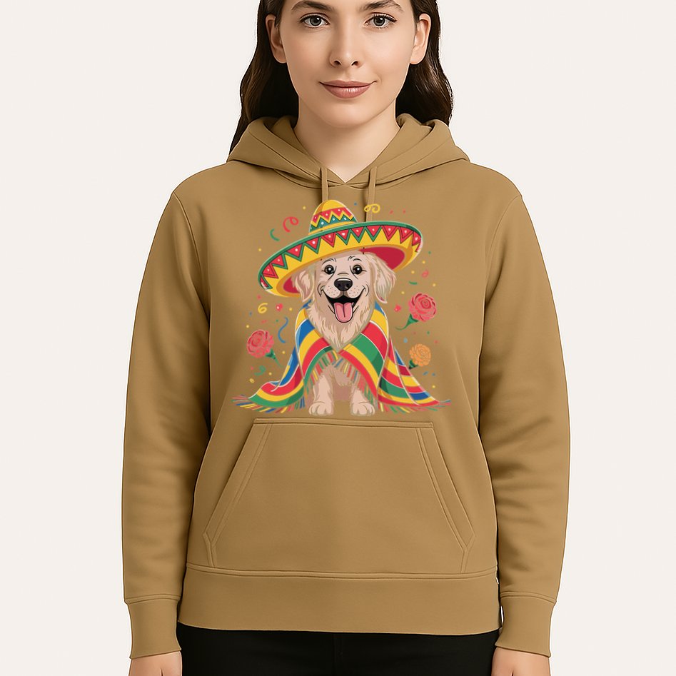 Sombrero Tacos Fiesta Pup Dog Lover Cinco De Mayo Funny Hoodie