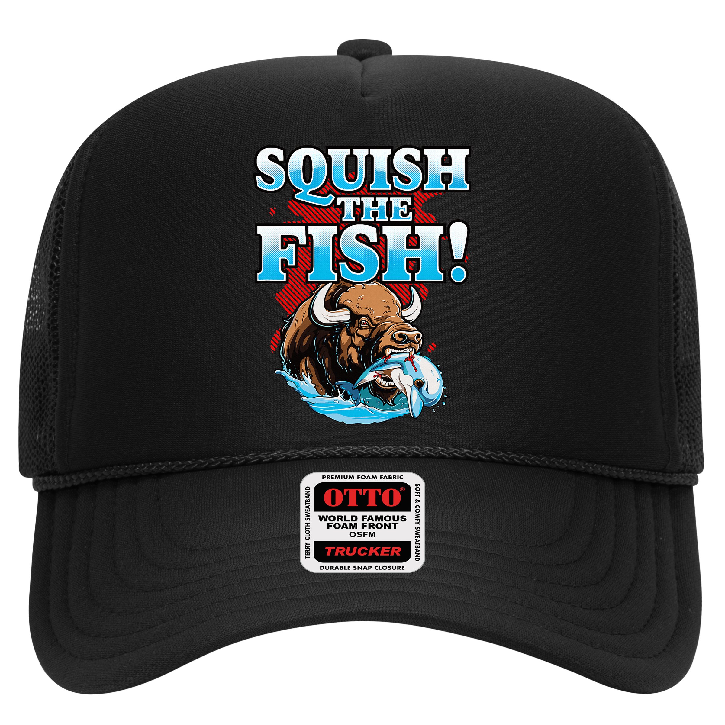 SQUISH THE FISH bison eating dolphin food chain fantasy Hat