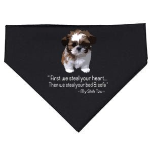 Shih Tzu Funny USA-Made Doggie Bandana