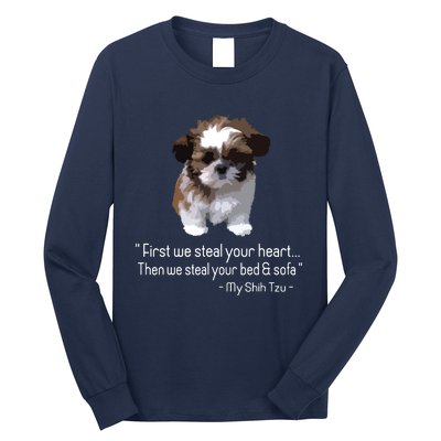 Shih Tzu Funny Long Sleeve Shirt