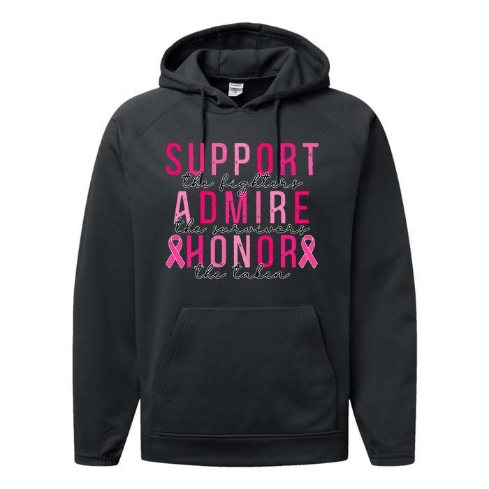 Support The Fighters Admire The Survivors Honor The Taken Performance Fleece Hoodie