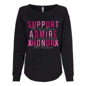 Support The Fighters Admire The Survivors Honor The Taken Womens California Wash Sweatshirt