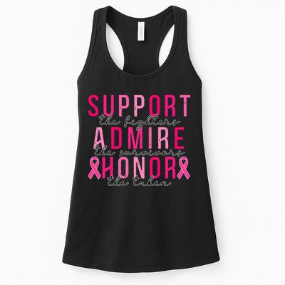 Support The Fighters Admire The Survivors Honor The Taken Womens Tank Top