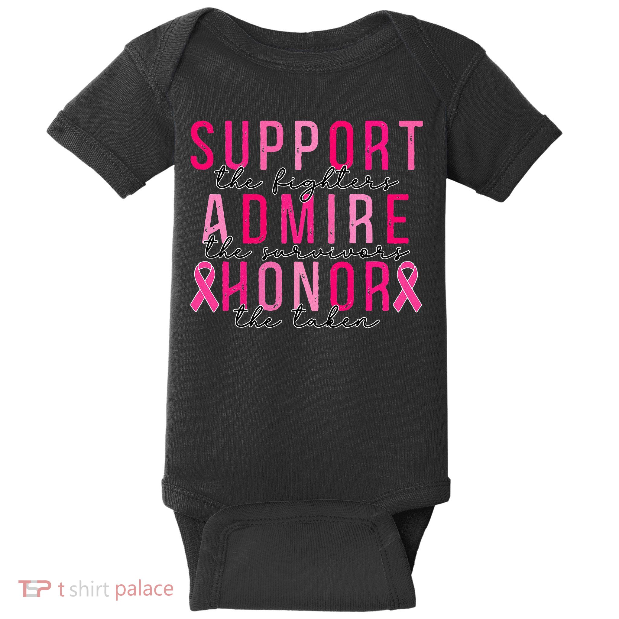 Support The Fighters Admire The Survivors Honor The Taken Baby Bodysuit