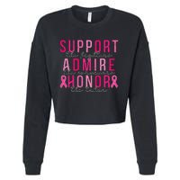 Support The Fighters Admire The Survivors Honor The Taken Cropped Pullover Crew