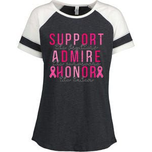 Support The Fighters Admire The Survivors Honor The Taken Enza Ladies Jersey Colorblock Tee