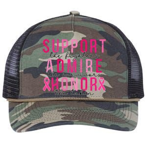 Support The Fighters Admire The Survivors Honor The Taken Retro Rope Trucker Hat Cap