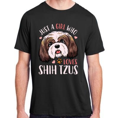 Shih Tzu Funny Adult ChromaSoft Performance T-Shirt