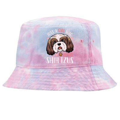 Shih Tzu Funny Tie-Dyed Bucket Hat