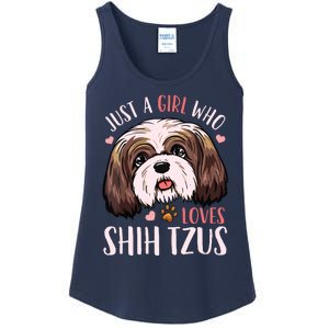 Shih Tzu Funny Ladies Essential Tank