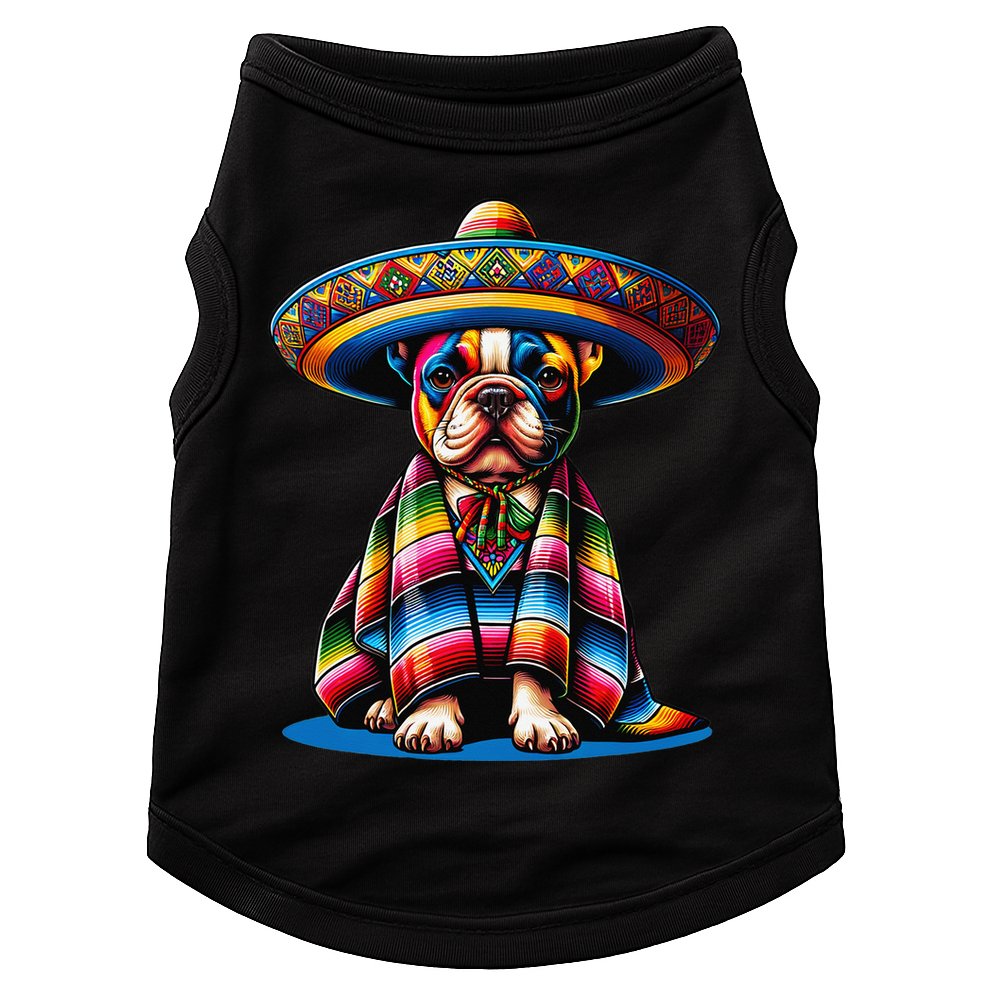 Sombrero Tacos Fiesta French Bulldog Lover Cinco De Mayo Doggie Tank