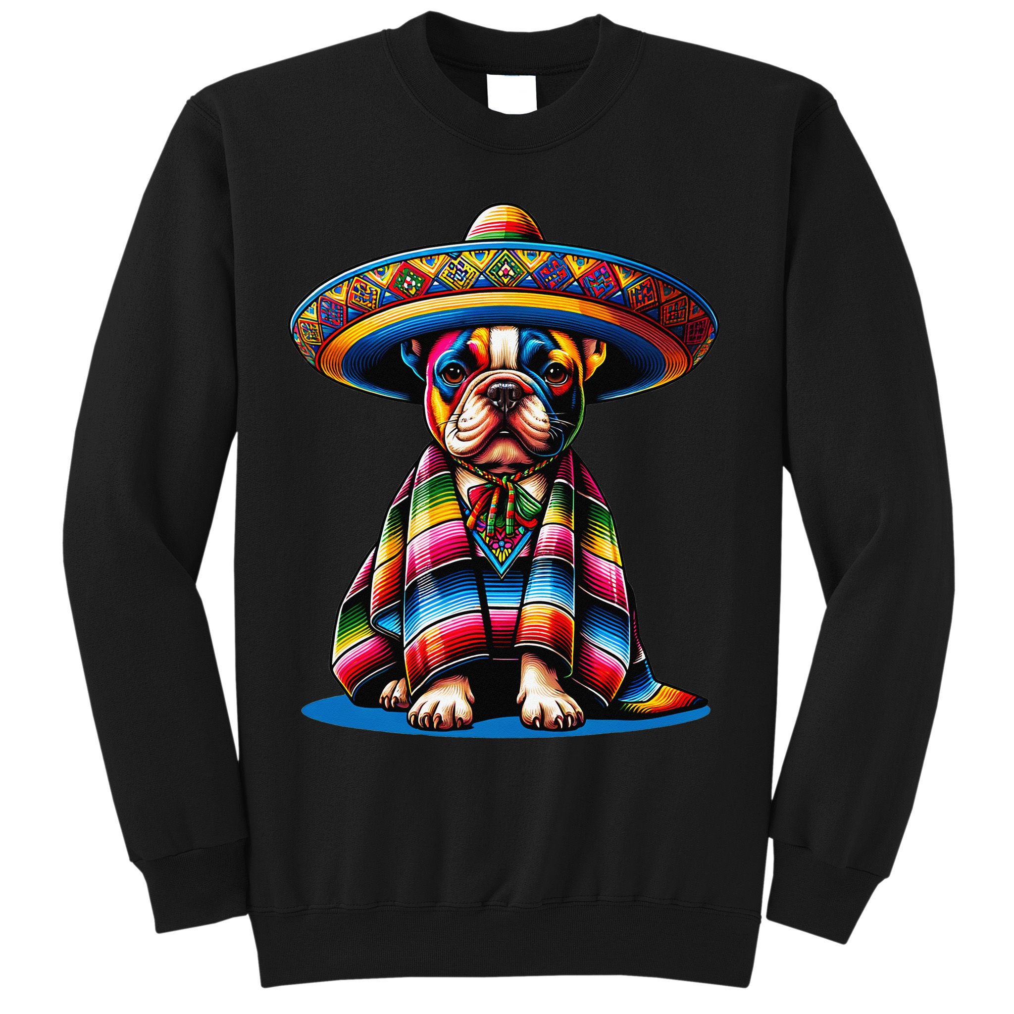 Sombrero Tacos Fiesta French Bulldog Lover Cinco De Mayo Sweatshirt
