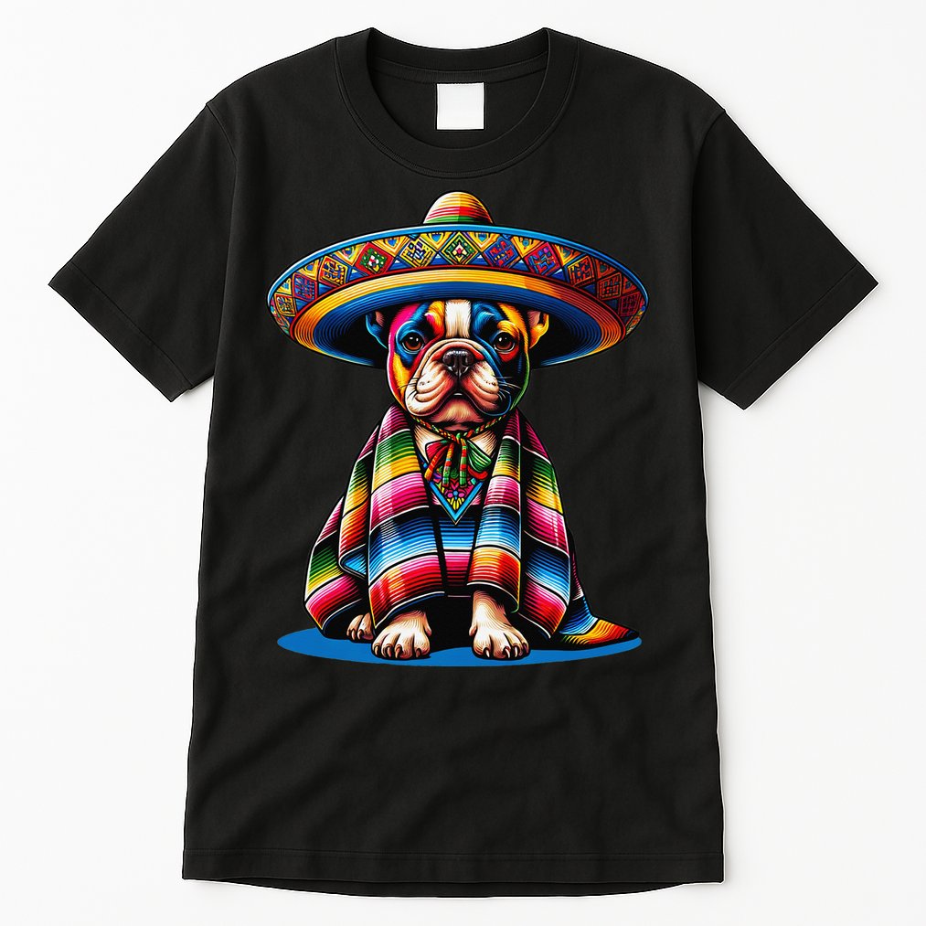 Sombrero Tacos Fiesta French Bulldog Lover Cinco De Mayo Tall T-Shirt