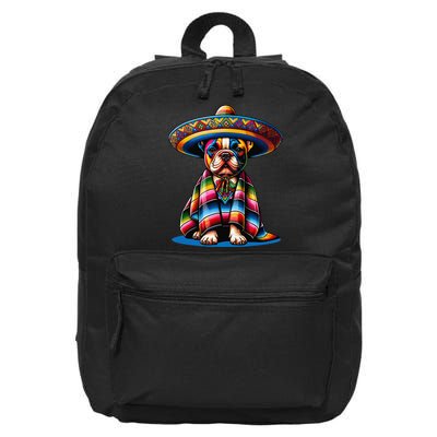 Sombrero Tacos Fiesta French Bulldog Lover Cinco De Mayo 16 in Basic Backpack