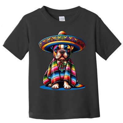 Sombrero Tacos Fiesta French Bulldog Lover Cinco De Mayo Toddler T-Shirt