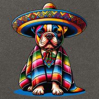 Sombrero Tacos Fiesta French Bulldog Lover Cinco De Mayo Cotton Canvas Backpack