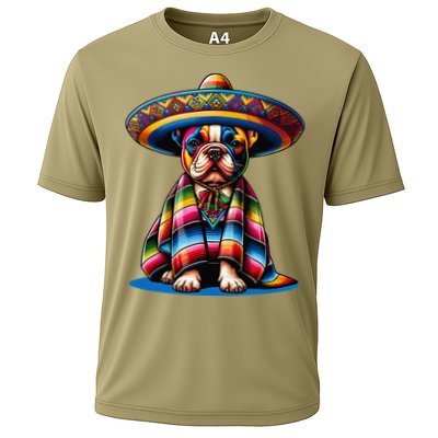 Sombrero Tacos Fiesta French Bulldog Lover Cinco De Mayo Cooling Performance Crew T-Shirt