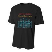 Skip The Flowers... Buy Me Horses Instead Youth Performance Sprint T-Shirt