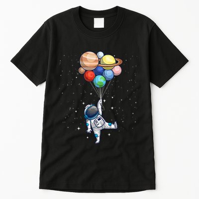 Space Themed For Women Outer Space Moon Galaxy Astronaut Tall T-Shirt