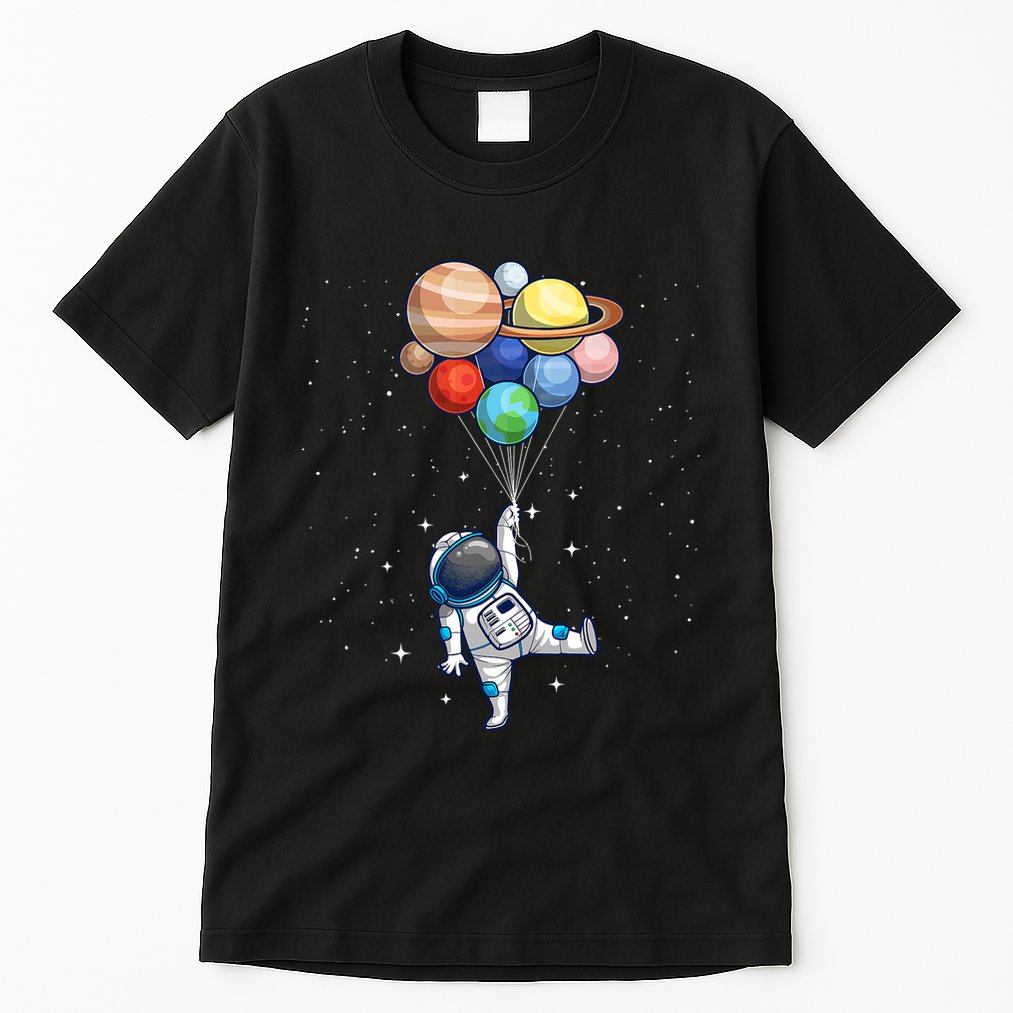Space Themed For Women Outer Space Moon Galaxy Astronaut Tall T-Shirt