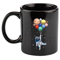 Space Themed For Women Outer Space Moon Galaxy Astronaut 11oz C Handle Ceramic Mug