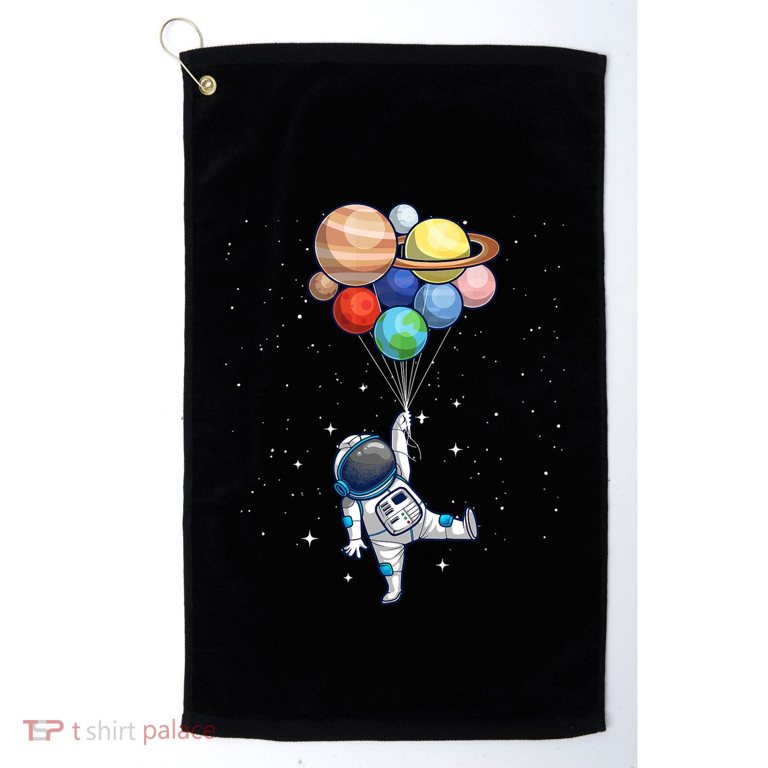 Space Themed For Women Outer Space Moon Galaxy Astronaut Golf Towel