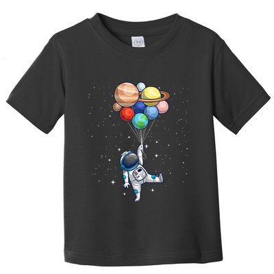 Space Themed For Women Outer Space Moon Galaxy Astronaut Toddler T-Shirt