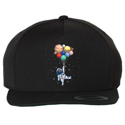 Space Themed For Women Outer Space Moon Galaxy Astronaut Wool Snapback Cap