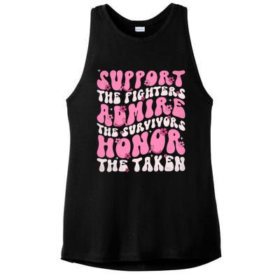 Support The Fighters Admire The Survivors Honor The Taken Ladies PosiCharge Tri-Blend Wicking Tank