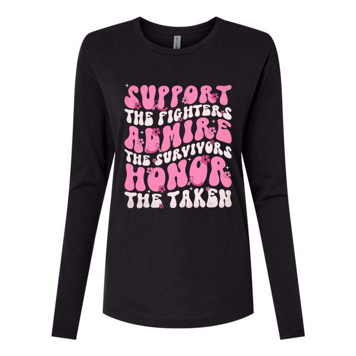 Support The Fighters Admire The Survivors Honor The Taken Womens Cotton Relaxed Long Sleeve T-Shirt