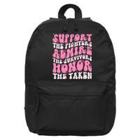 Support The Fighters Admire The Survivors Honor The Taken 16 in Basic Backpack