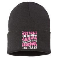 Support The Fighters Admire The Survivors Honor The Taken Sustainable Knit Beanie