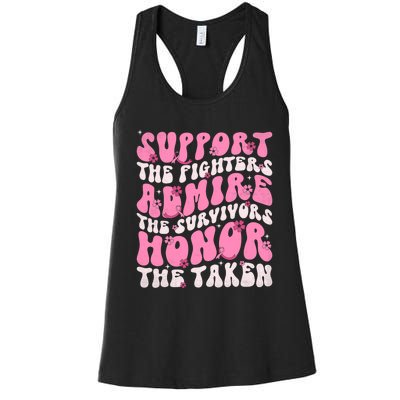 Support The Fighters Admire The Survivors Honor The Taken Women's Racerback Tank