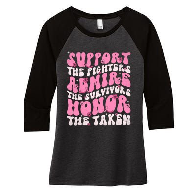 Support The Fighters Admire The Survivors Honor The Taken Women's Tri-Blend 3/4-Sleeve Raglan Shirt