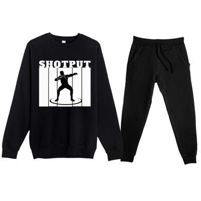 Shotput Thrower - For Track and Field Throwers  Premium Crewneck Sweatsuit Set