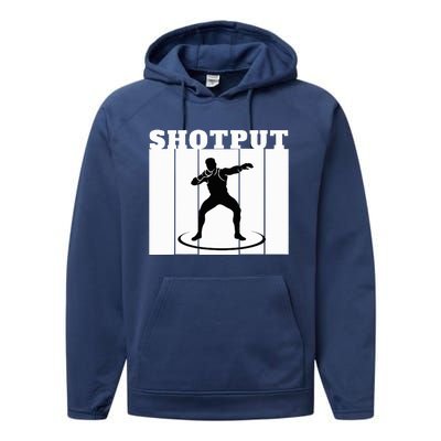 Shotput Thrower - For Track and Field Throwers  Performance Fleece Hoodie