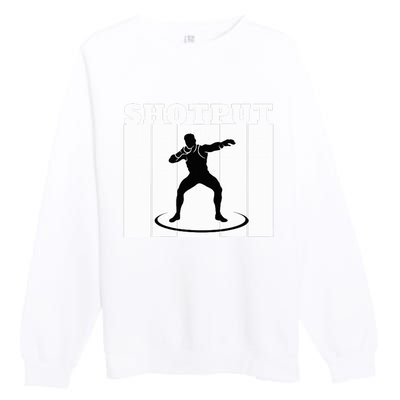 Shotput Thrower - For Track and Field Throwers  Premium Crewneck Sweatshirt